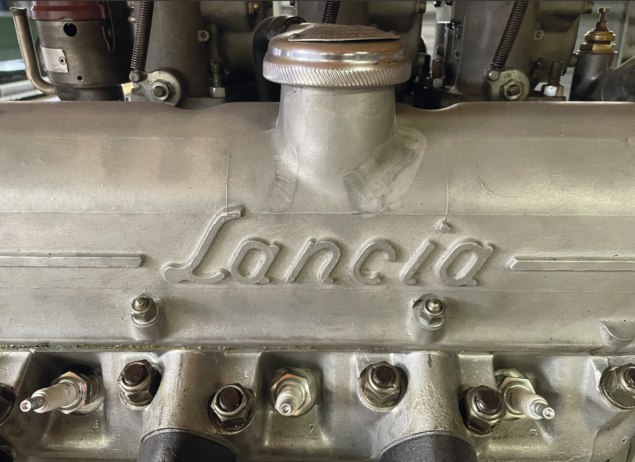 Detail van een klassieke motor